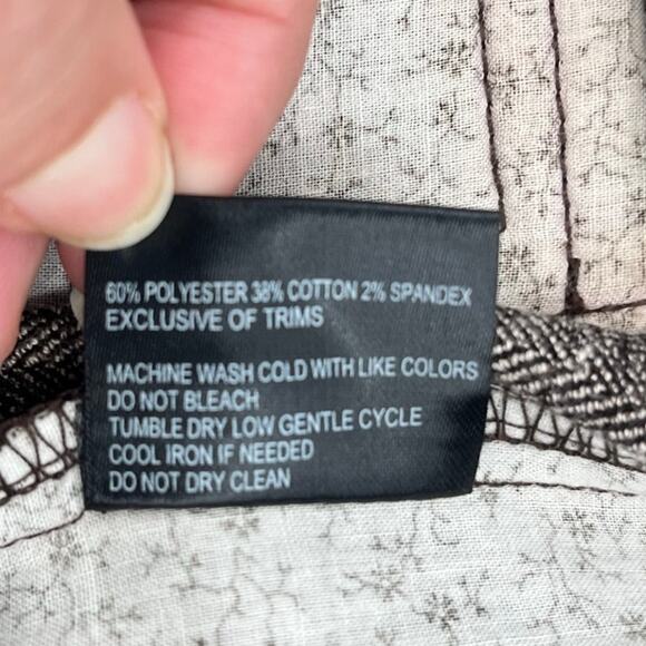 Brooklyn Industries Tweed Shorts Sz 4 Preppy Dark Academia Leather Herringbone - Picture 12 of 13